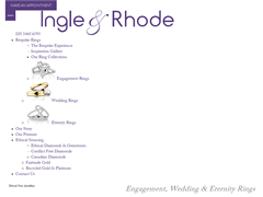 Ingle & Rhode : Ethical Diamond Jewellery
